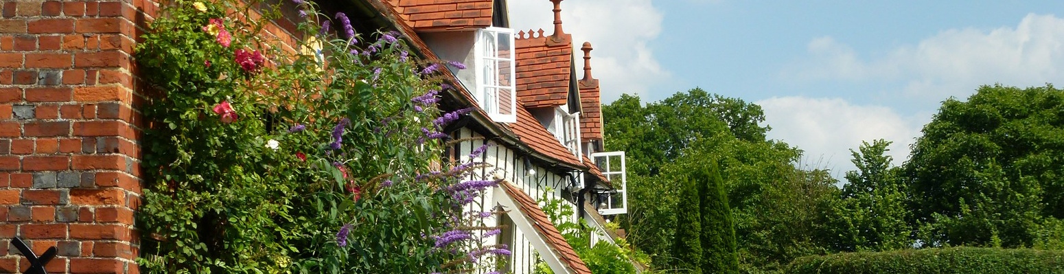 A view of houses in East Hendred, Berkshire