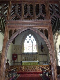 The altar in East Hendred Church. 